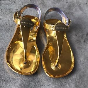 Michael Kors shiny toddler sandals